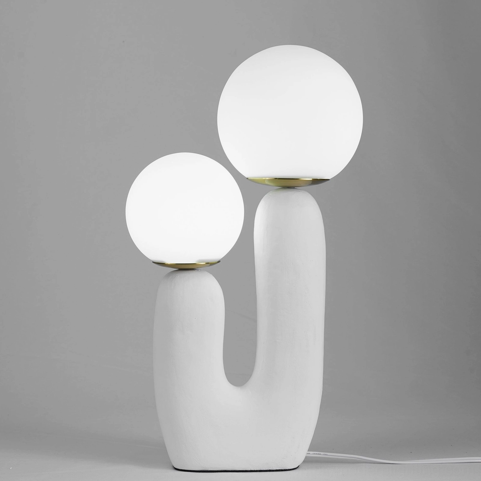 Oo ceramic table lamp power cord plug configuration options