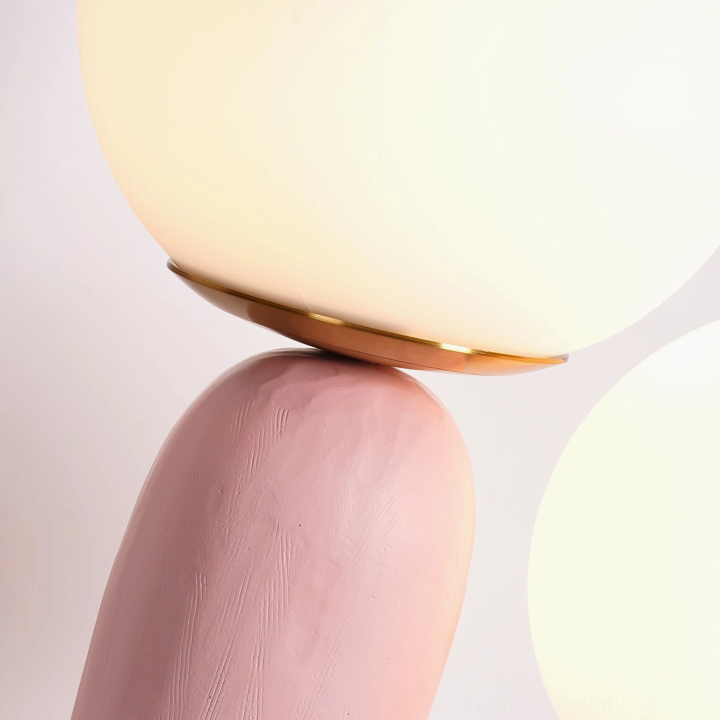 Oo table lamp tactile rough surface texture invitation
