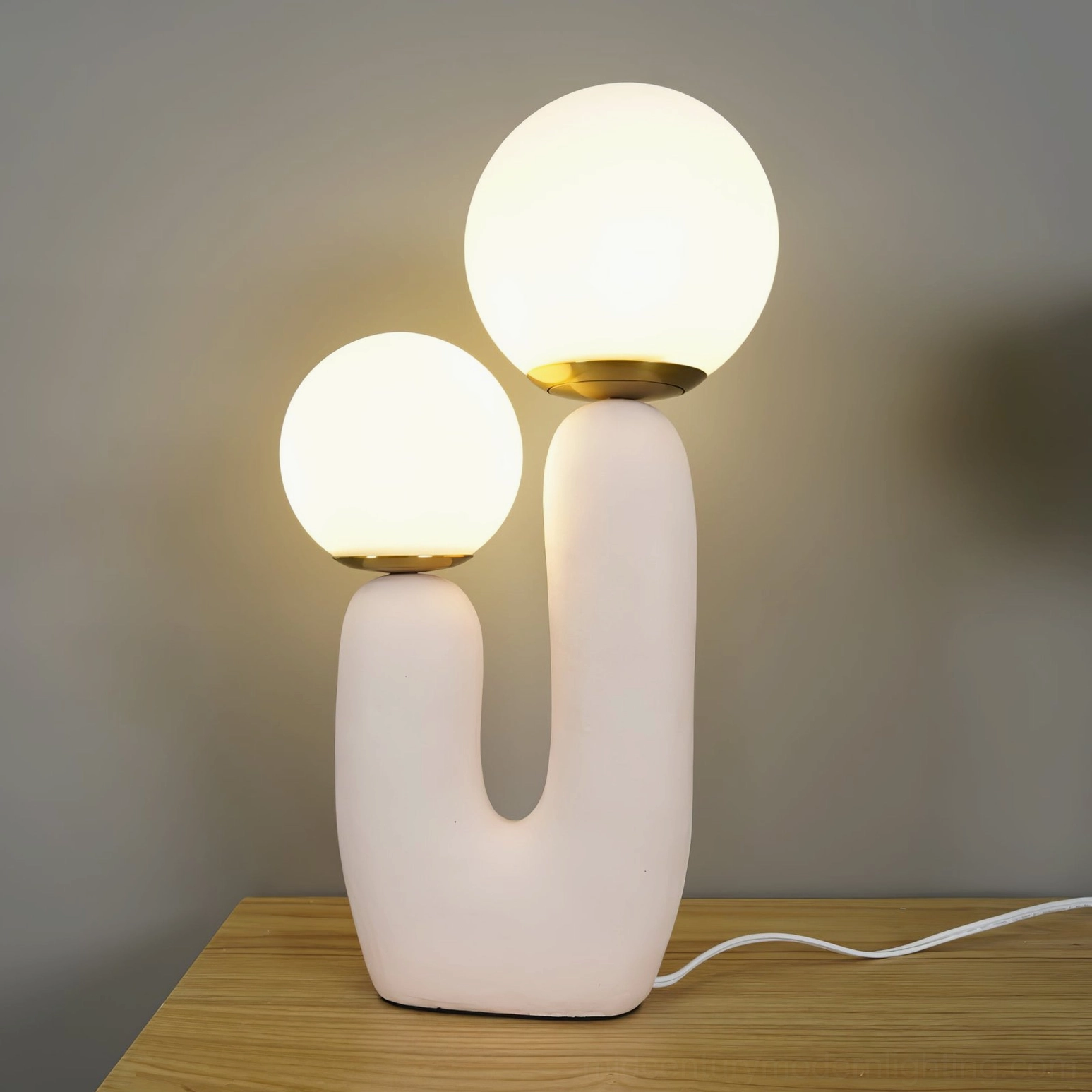 Oo ceramic table lamp Japanese wabi-sabi aesthetic design