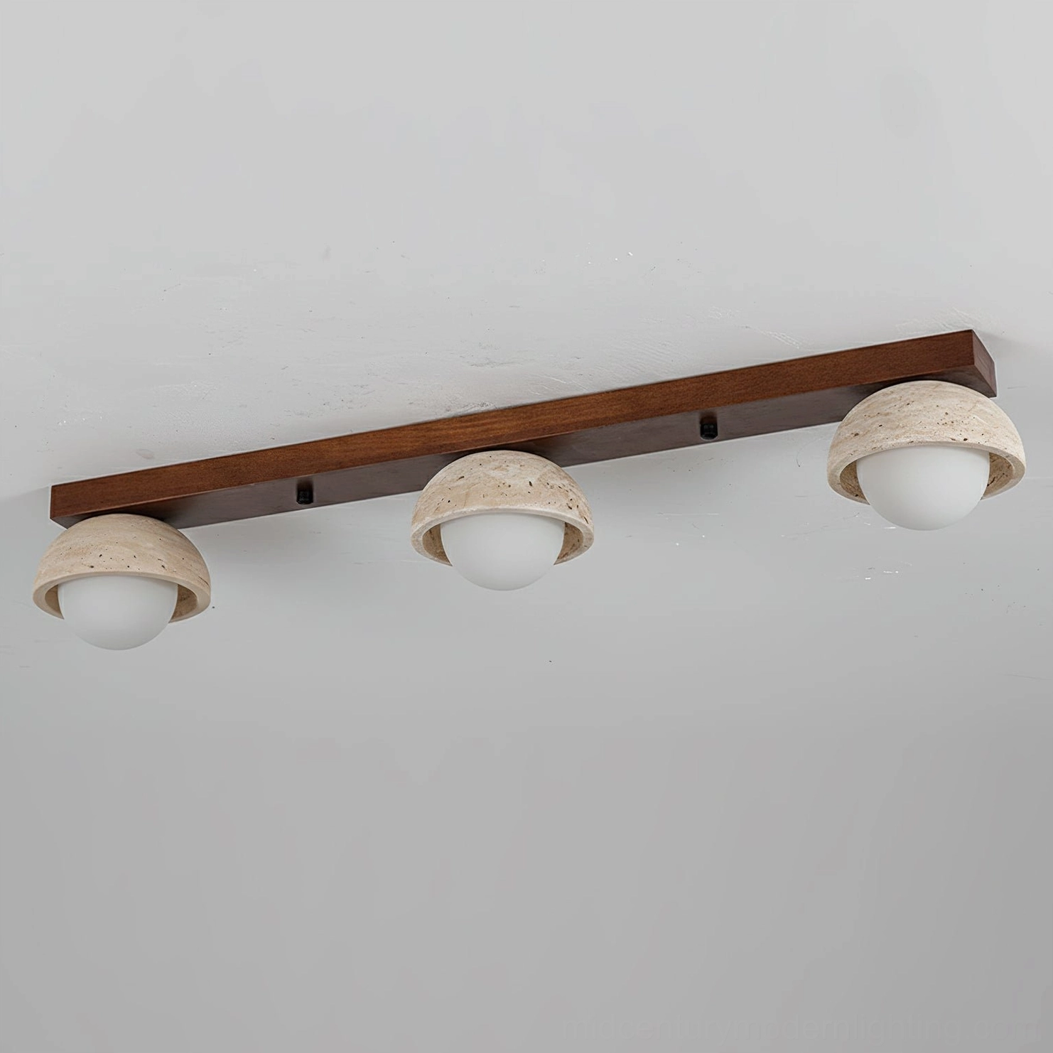 Palermo multi-head ceiling pendant showcasing mid-century modern lighting aesthetic and warm materials