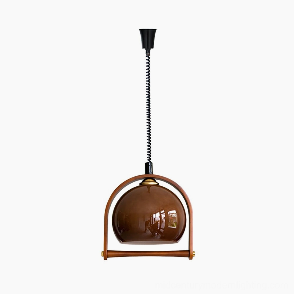 Pallade mid-century modern pendant light complete fixture assembly overview and specifications