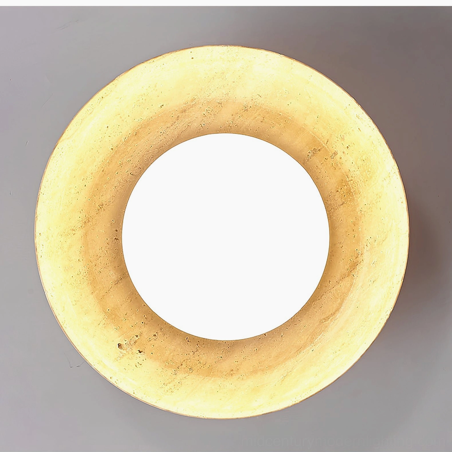 Piedra natural stone ceiling light - product lifestyle and styling composition
