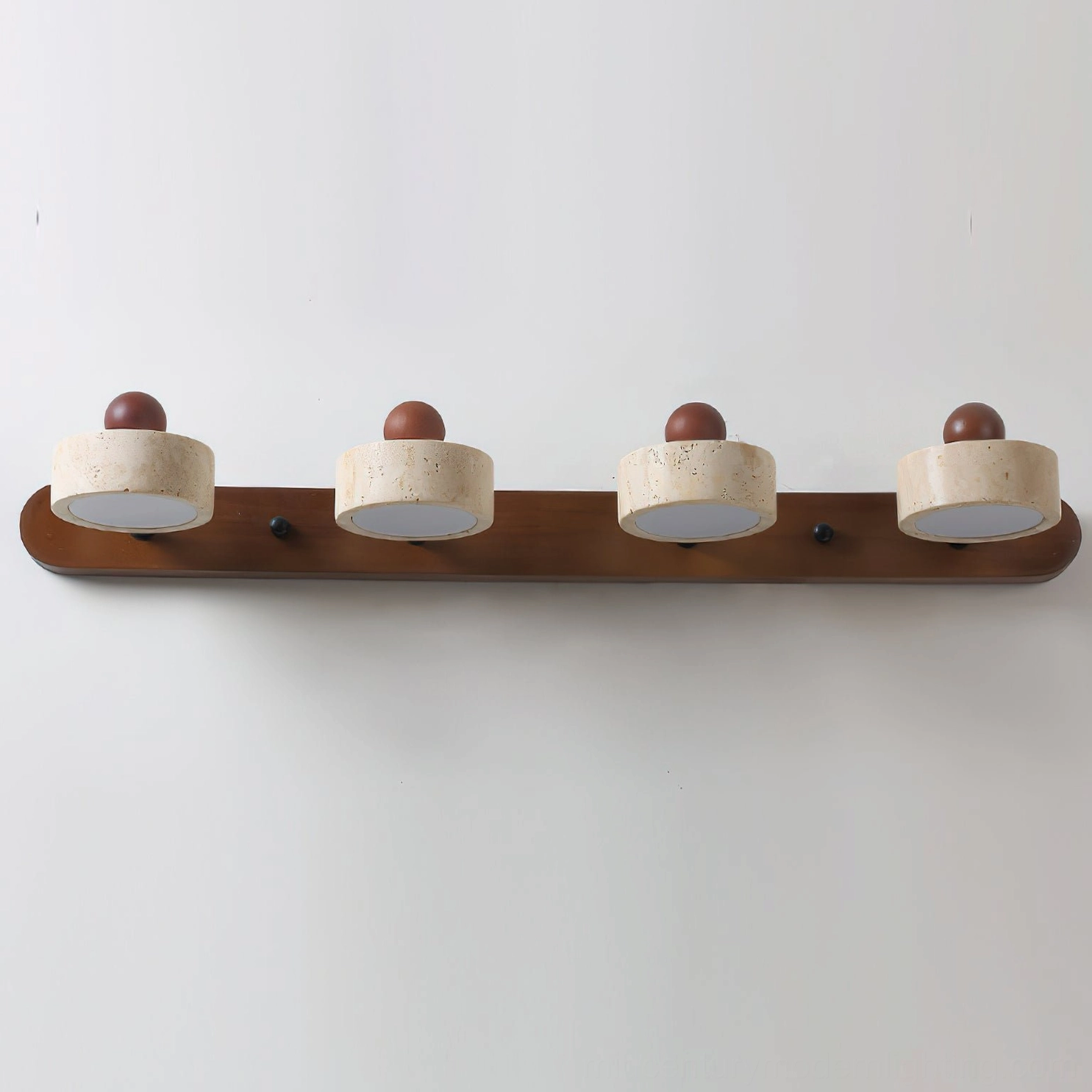 Piero travertine wall lamp architectural overview showing modular multi-head configuration