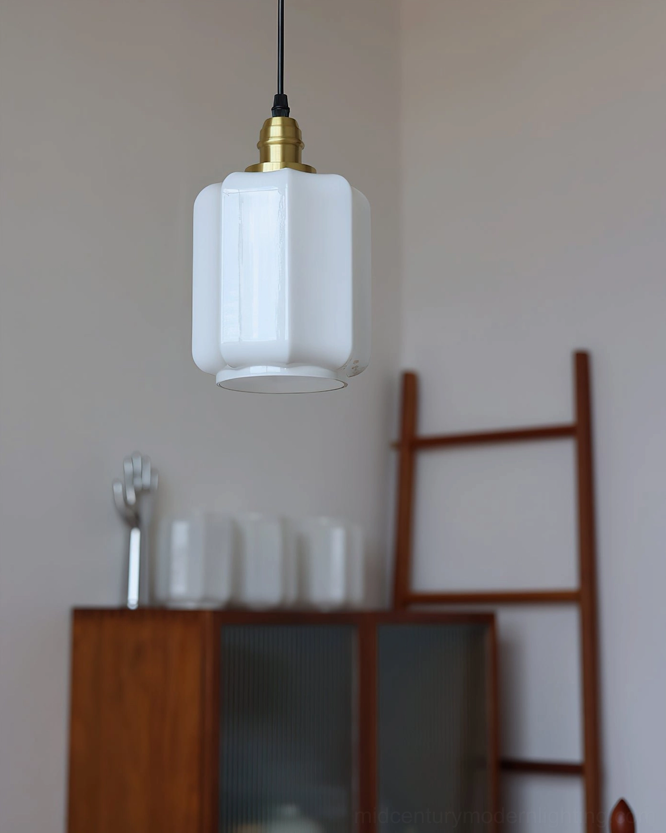 Rayburn pendant light size comparison and scale in residential interior design application