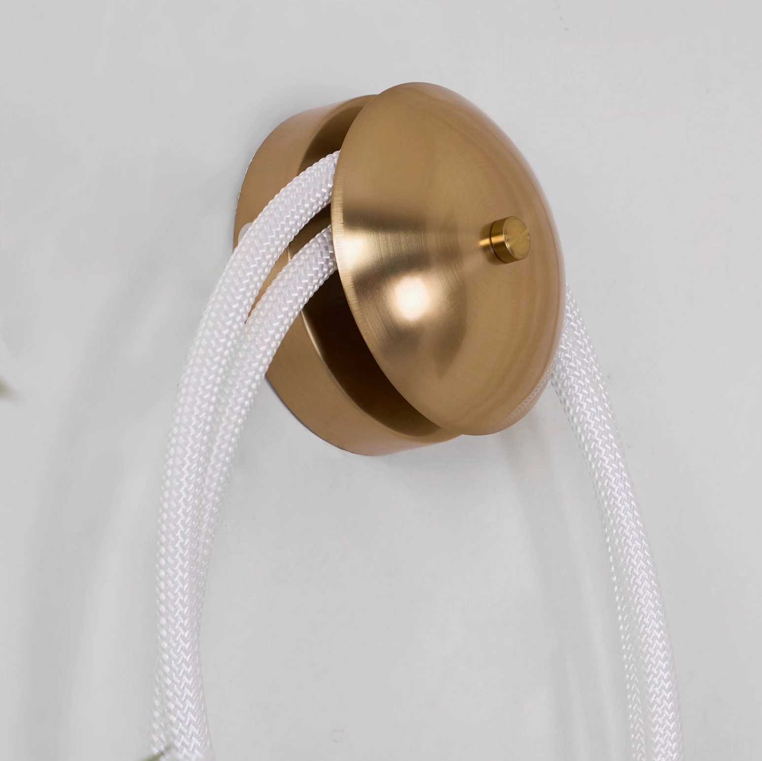 Rigel modern textile wall lamp with sculptural rope loops and integrated LED warm light