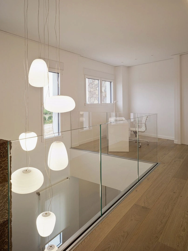 Rituals pendant light horizontal ribbing diffusion light soft enveloping glow room