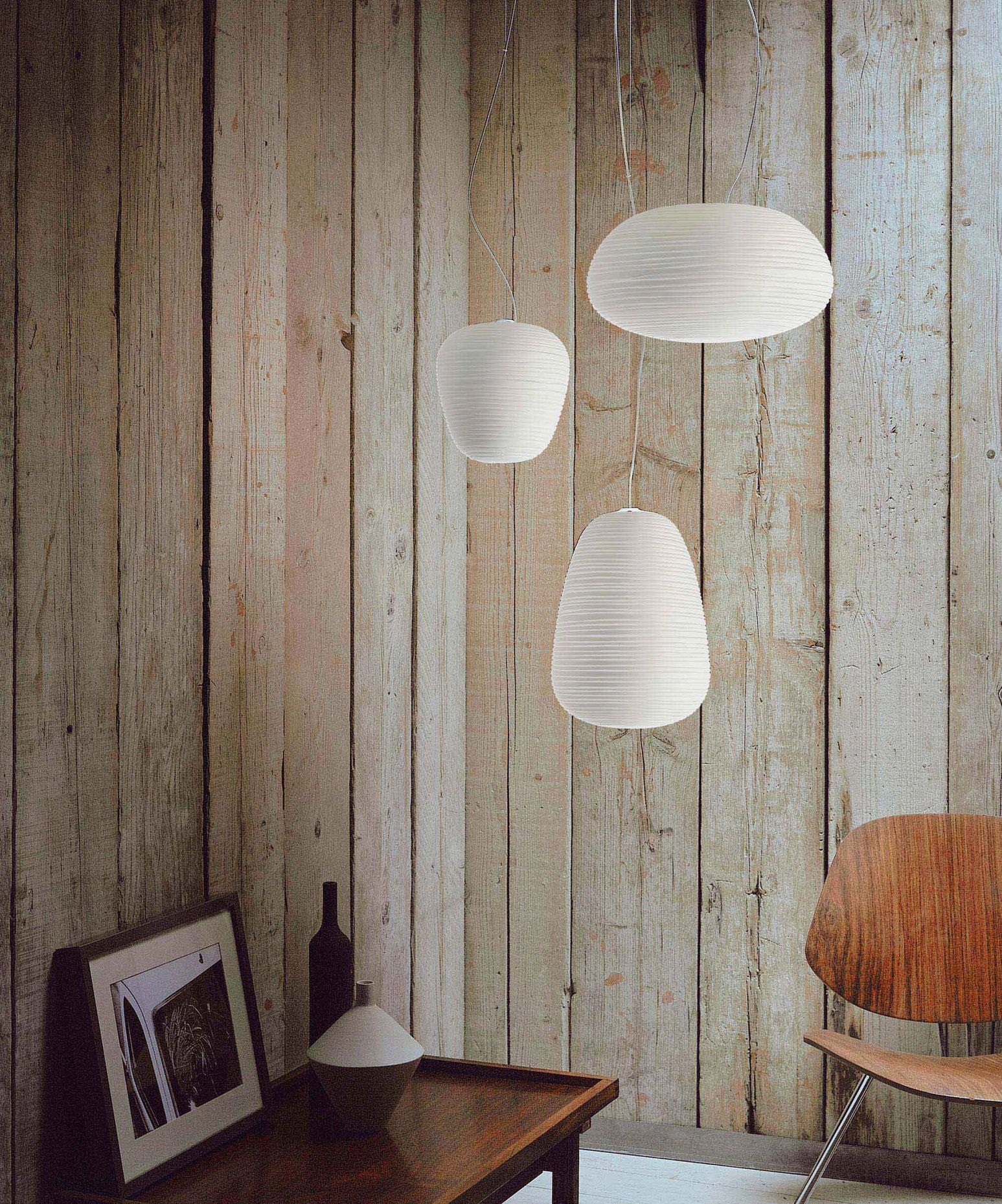 Rituals pendant light large size white frosted glass technical specification studio display