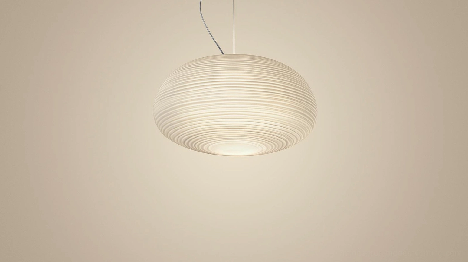 Rituals pendant light small size white frosted glass technical specification studio view