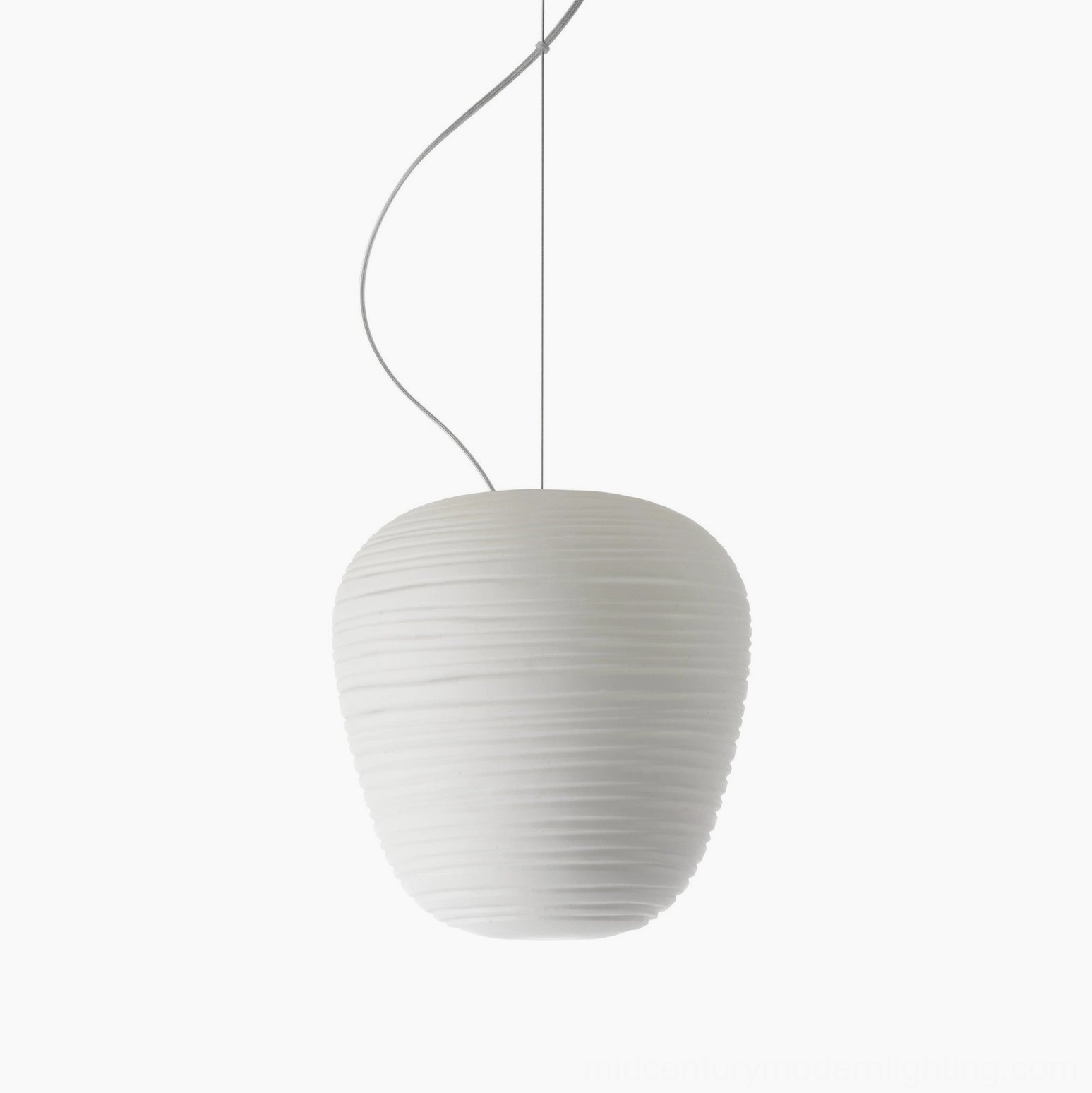 Rituals pendant light white frosted glass main product hero image front view studio