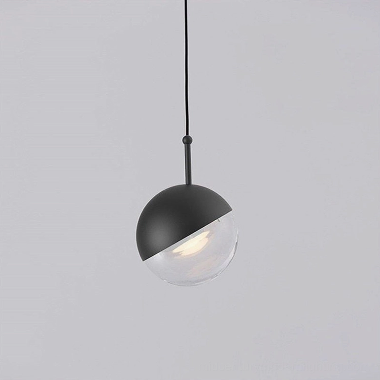 Rose gold spherical pendant light multi-head modern dining room chandelier installation