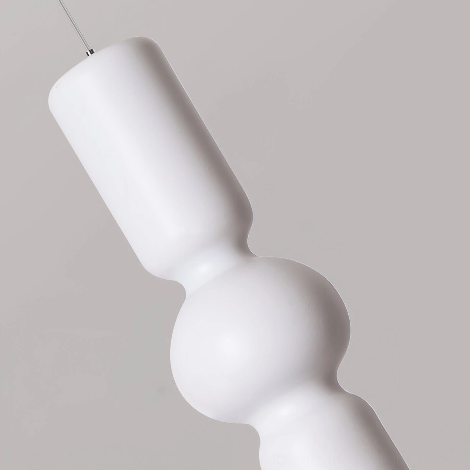 Rudd stacked cylinder pendant light metallic construction detail and proportions