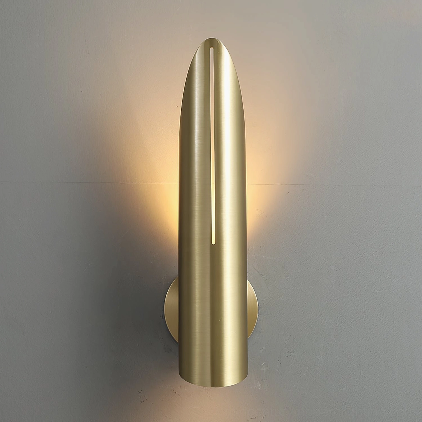 Salvatore wall sconce architectural lighting fixture mid-century geometric silhouette design