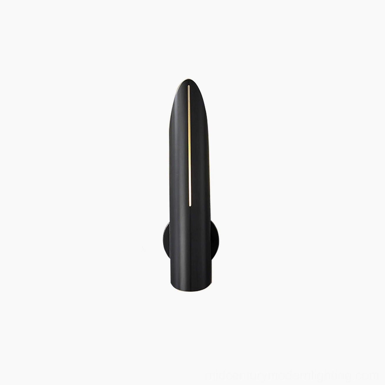 Salvatore wall sconce frontal view integrated LED mid-century modern minimalist fixture