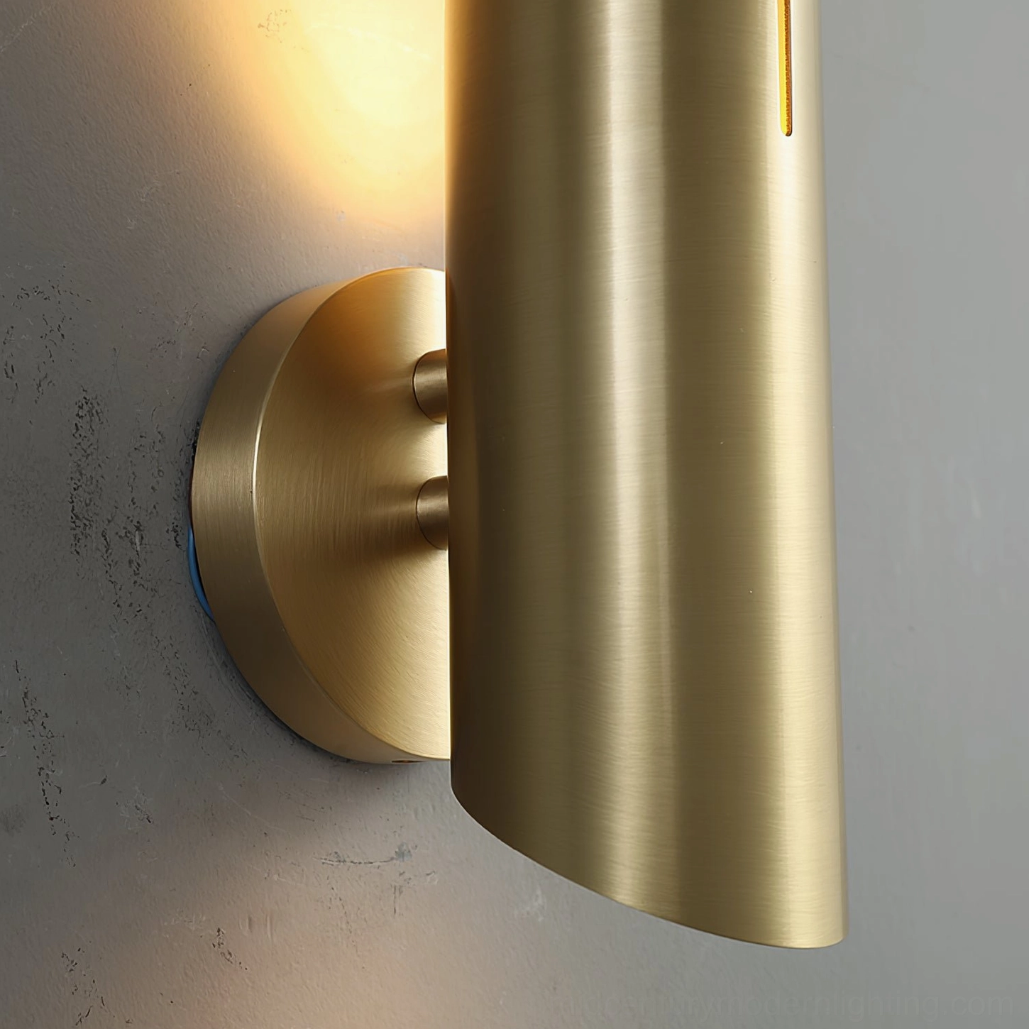 Salvatore wall sconce installation view minimalist modern interior bedroom lighting