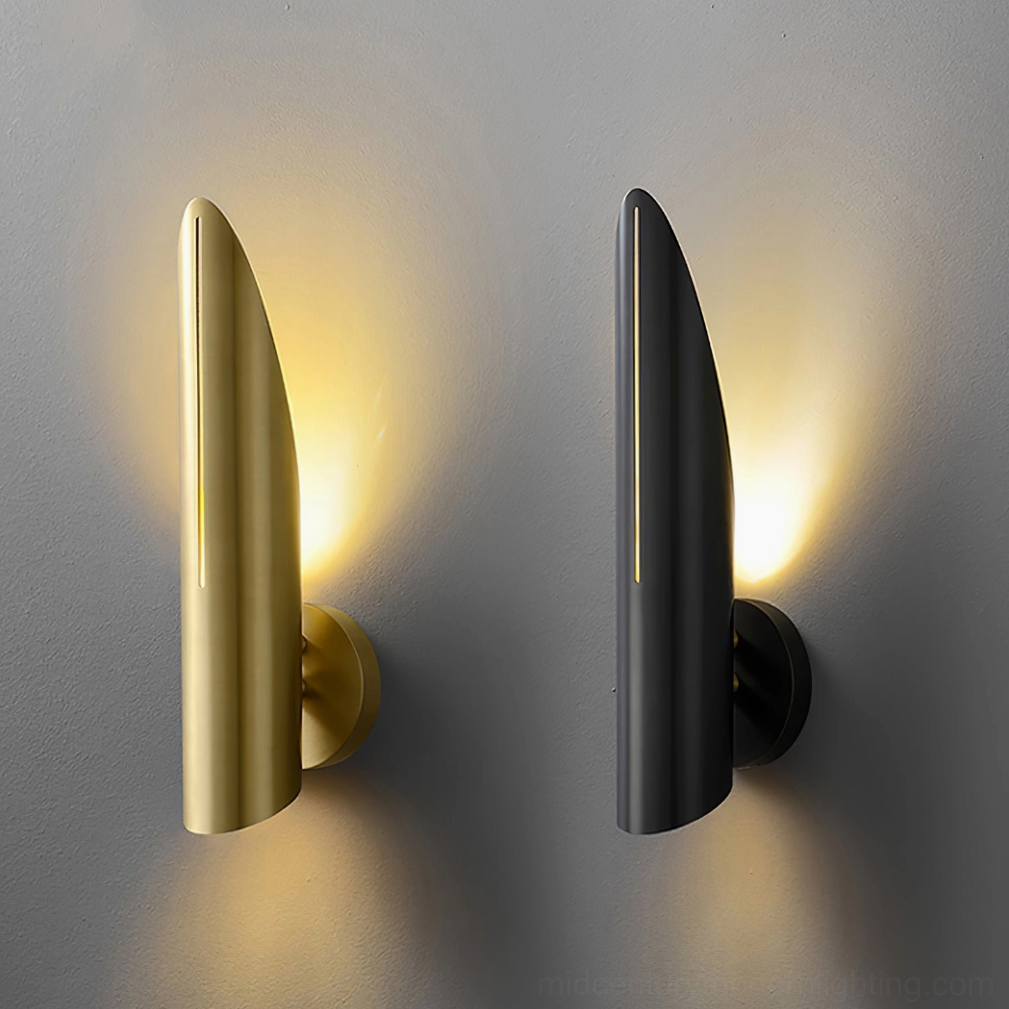 Salvatore wall sconce living room mirror installation mid-century modern design statement