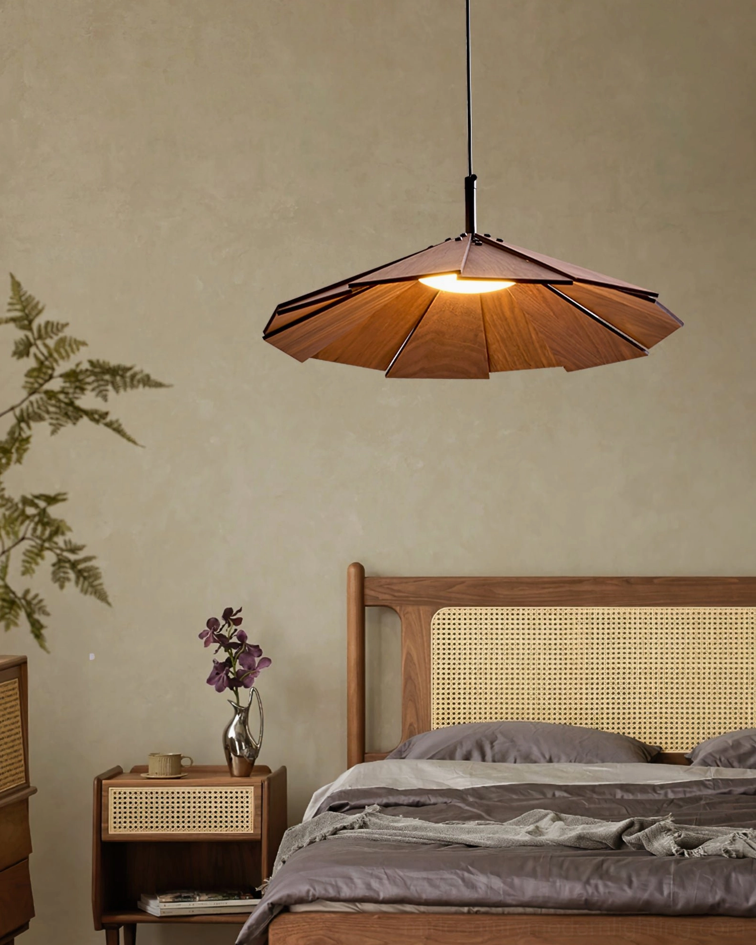 Sepal pendant lamp cool light temperature option creating crisp illumination for modern spaces
