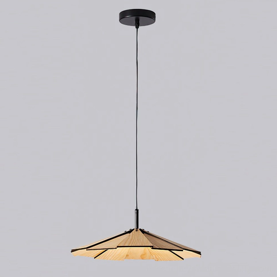 Sepal pendant lamp wood color finish options showing different natural tones and grain variations