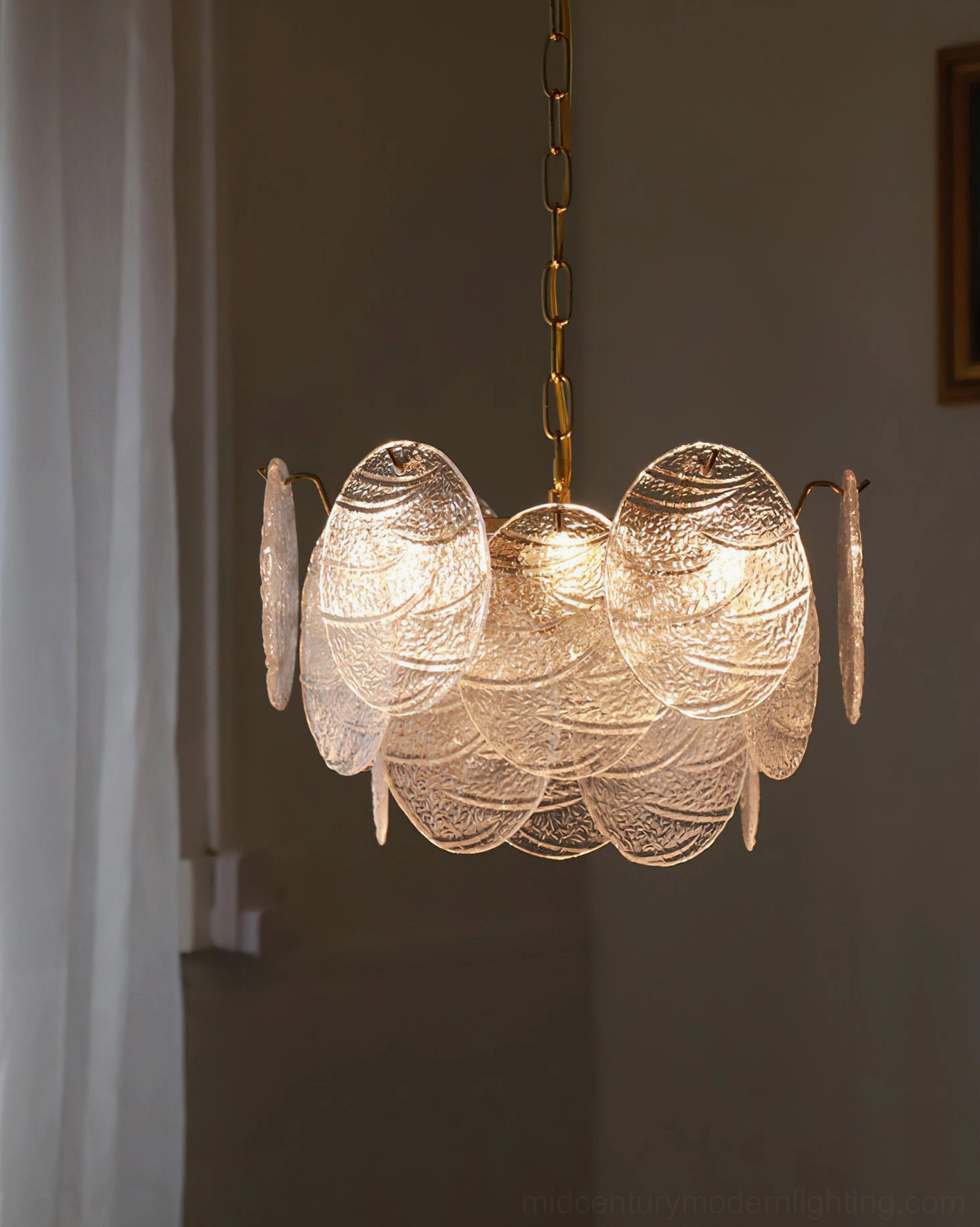 Seraphina Halo Chandelier interior lifestyle shot contemporary modern home design aesthetic