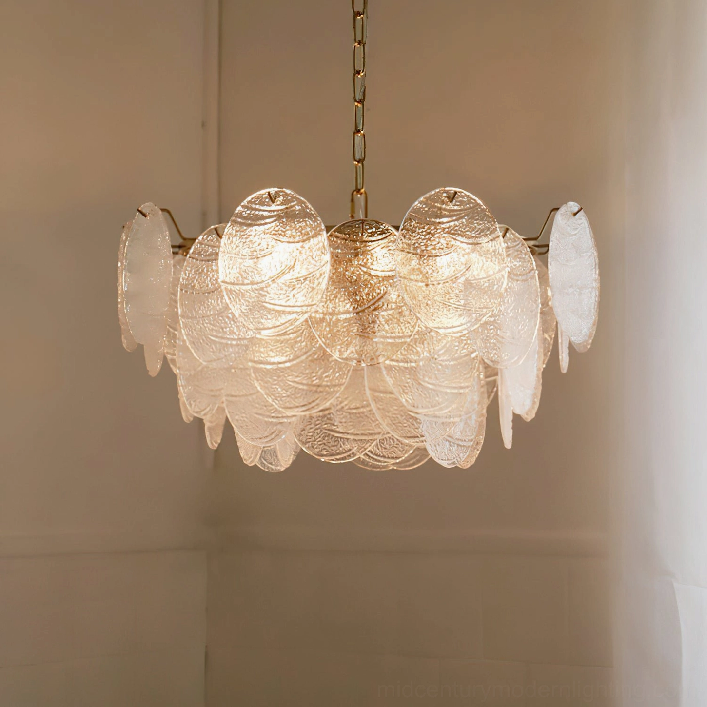 Seraphina Halo Chandelier interior context dining room statement light luxury design focal point