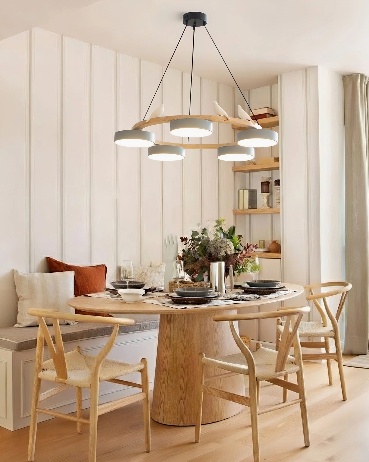 Sienna bird round pendant light dimmer compatibility guide showing triac warm dimming control with thyristor wall dimmer integration