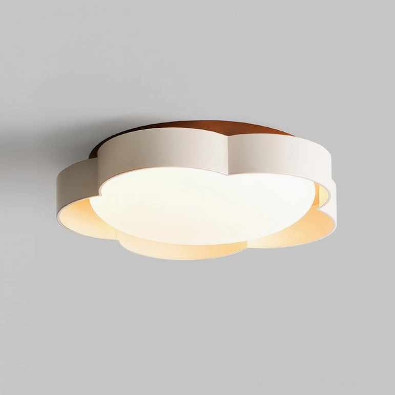 Sika compact ceiling fixture in beige and orange finish showing small size for hallways and accent spaces