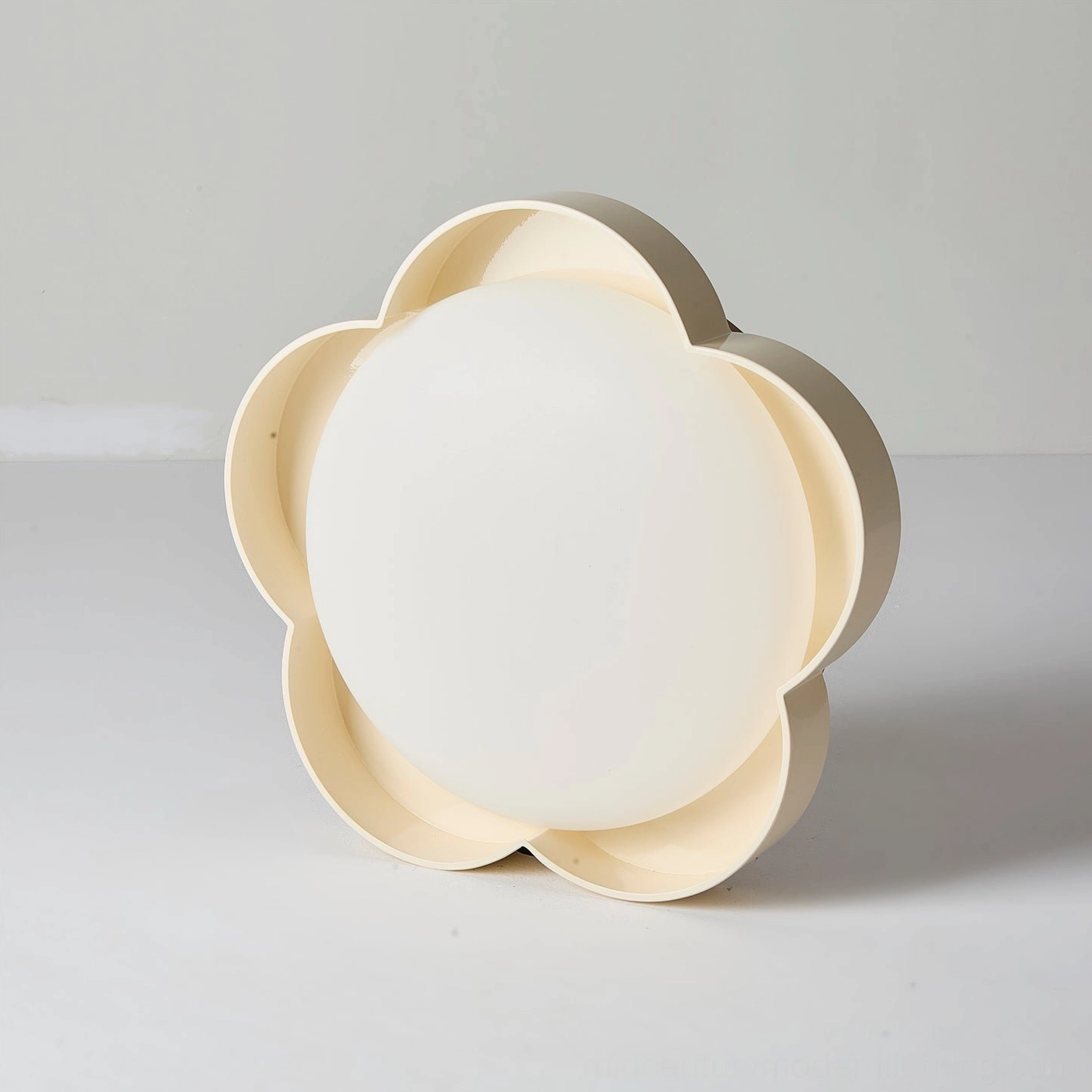 Sika standard 45cm ceiling light showing full petal spread and matte white light diffusion panel
