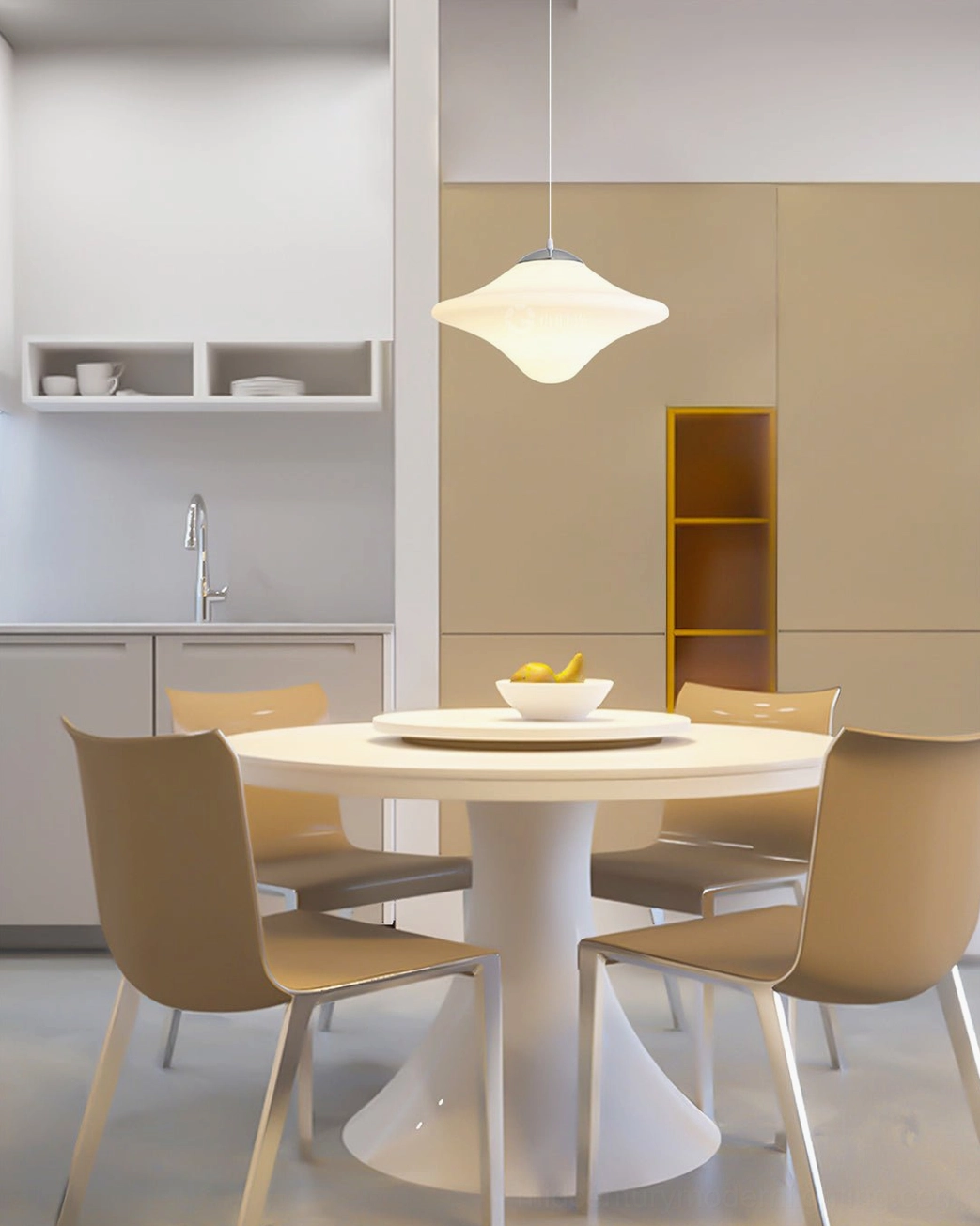 Skye Flyer pendant lighting fixture architectural design and sculptural construction detail