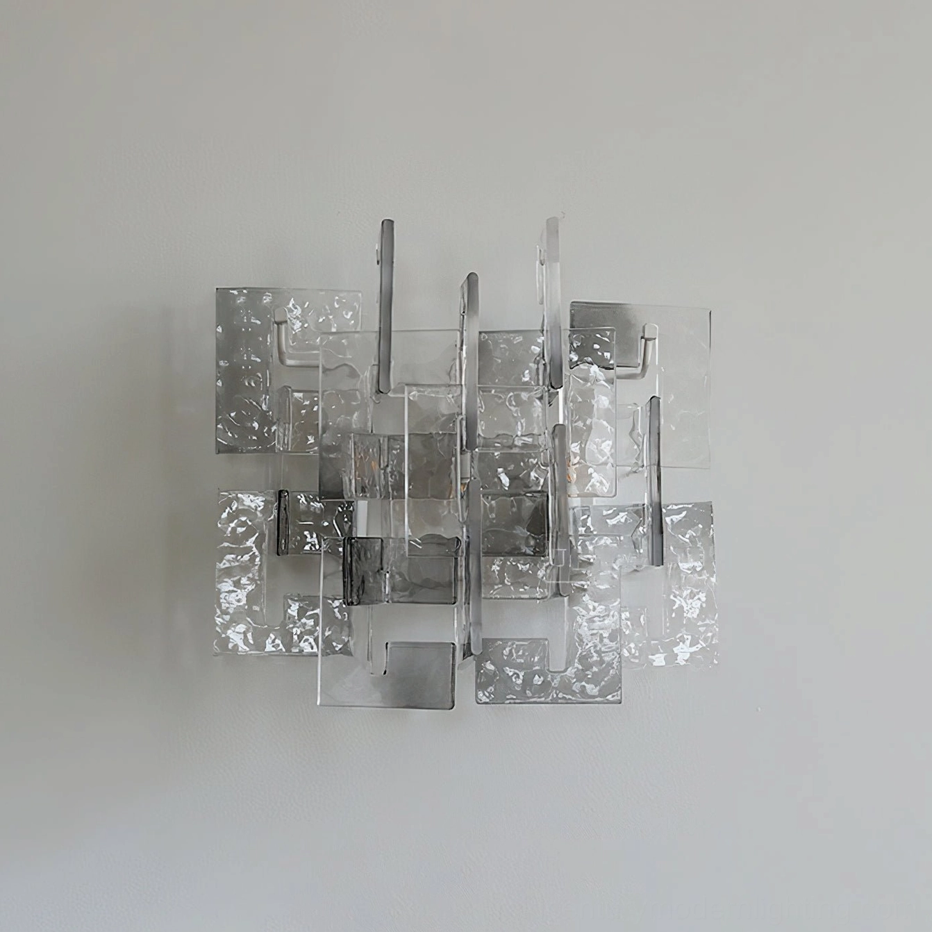 Stagger wall sconce mounted interior home office contemporary minimalist aesthetic