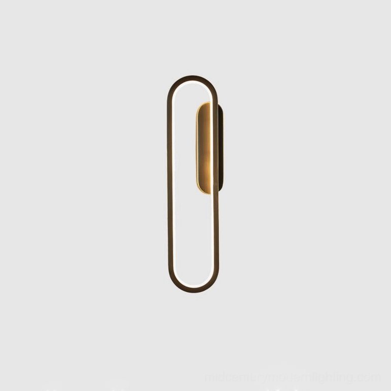 Black Starkey minimalist wall lamp providing contemporary edge in minimalist interior setting