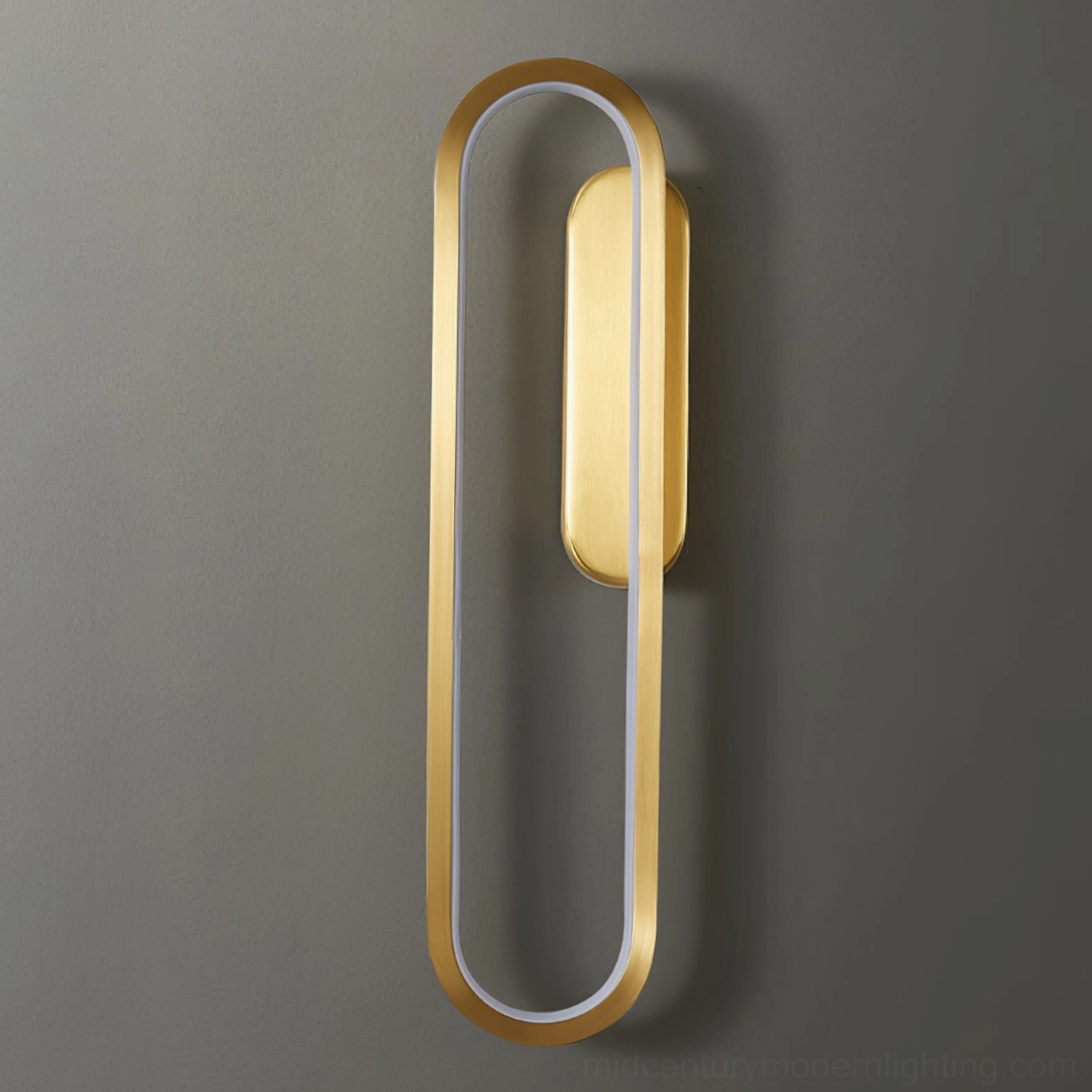 Starkey minimalist wall lamp cool light version creating crisp focused illumination in modern space