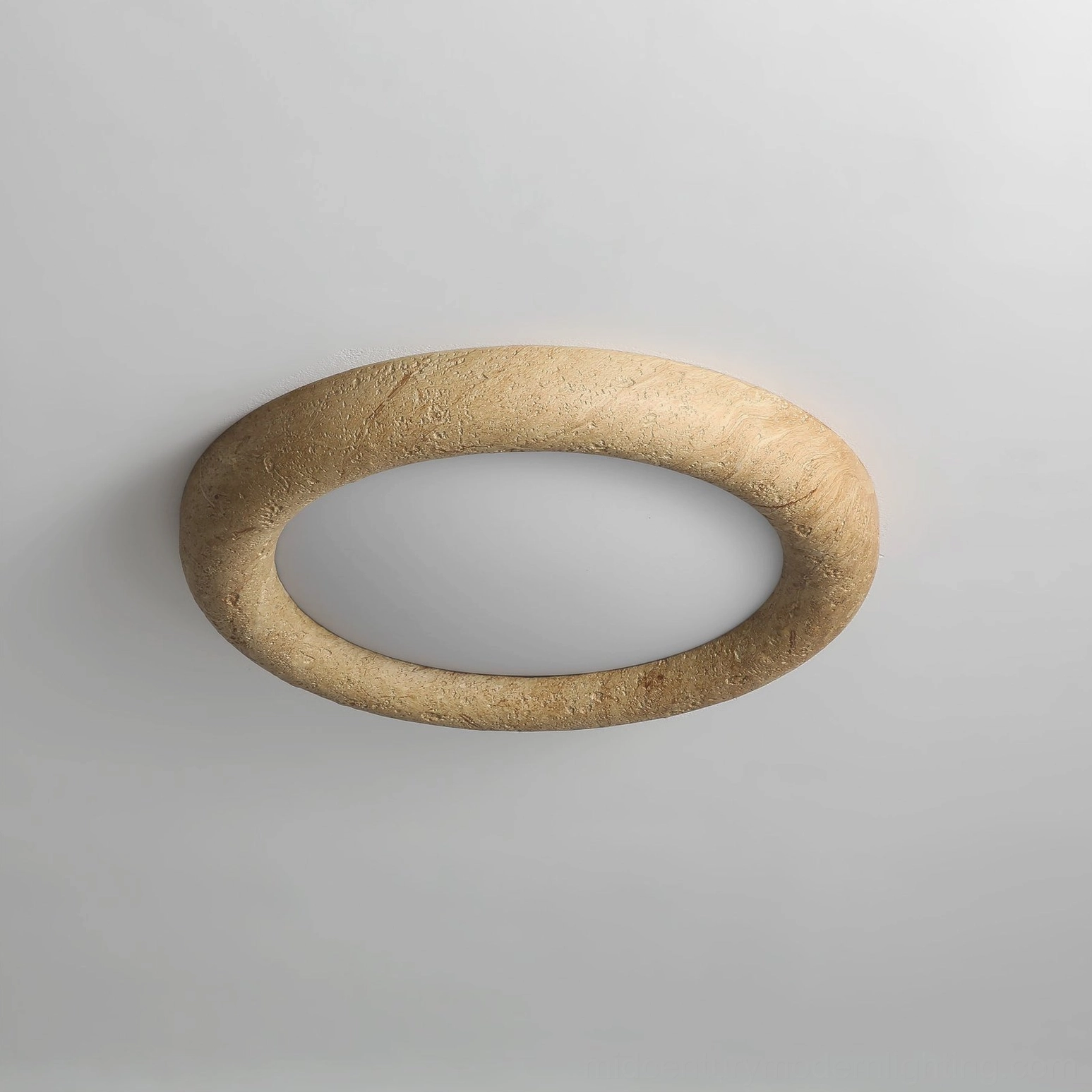 Concise series flush mount ceiling light showing beige and white finish options available