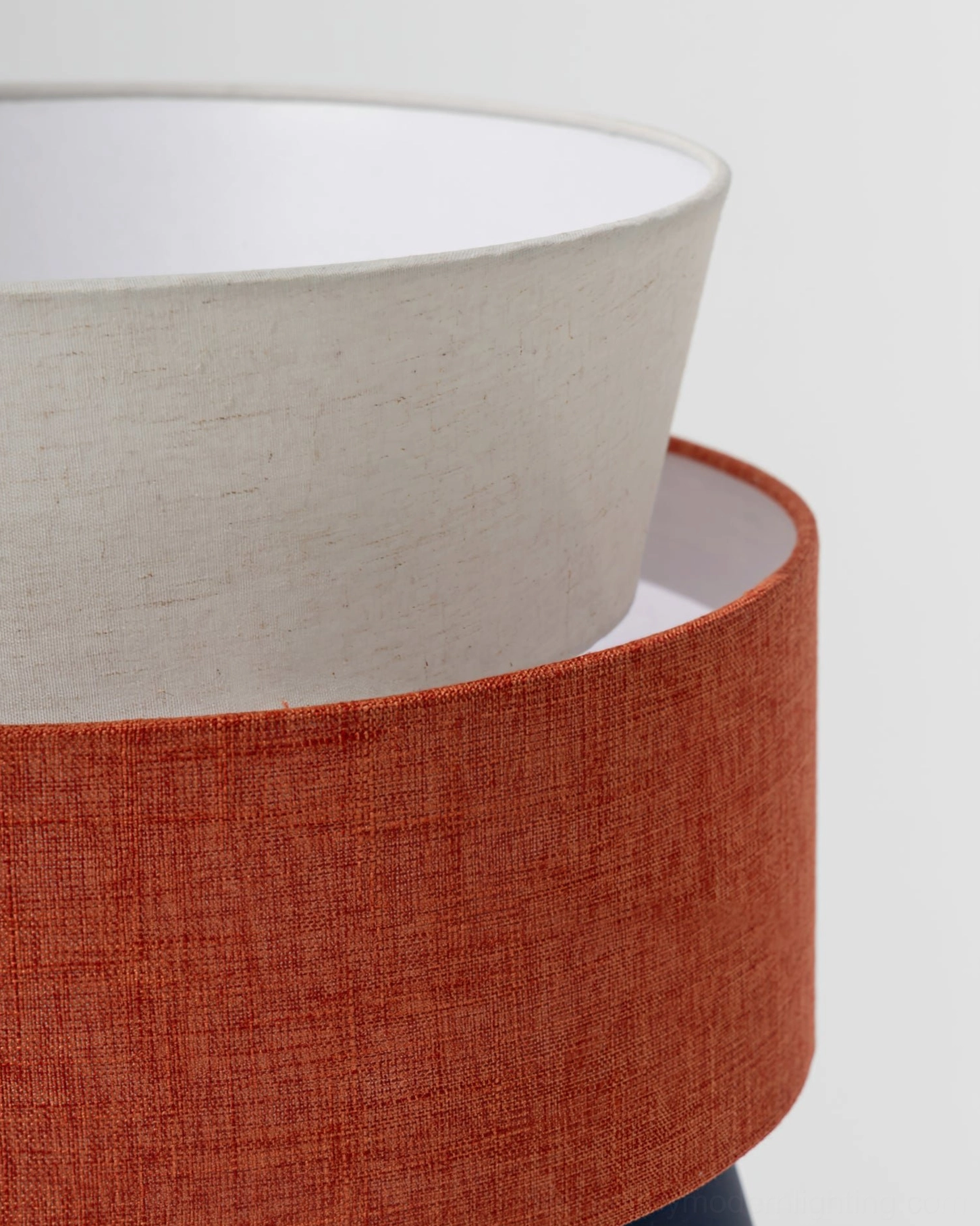 Modern floor lamp with playful design elements, complete product view showing marble base and printed decorative pole