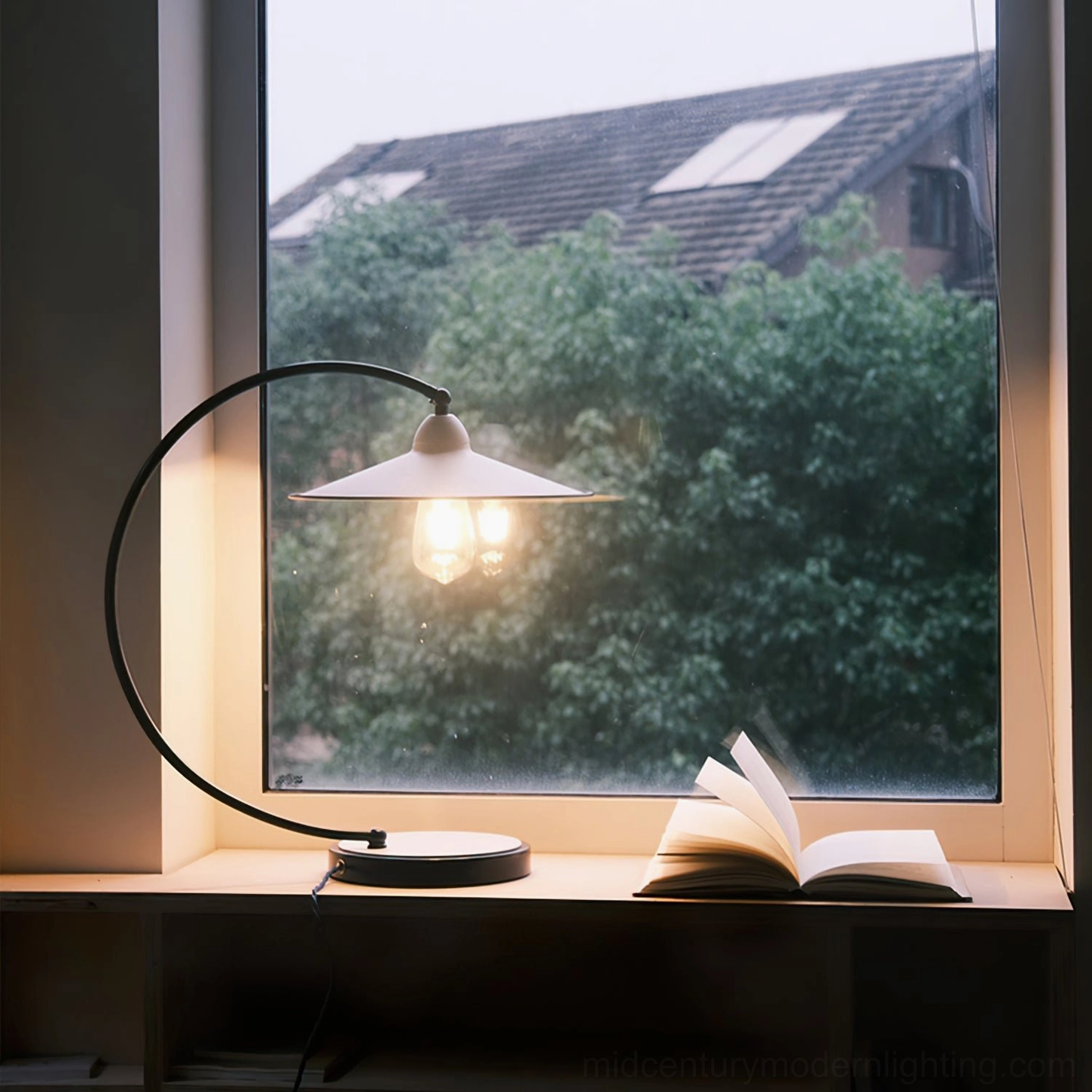Swan Blue Table Lamp styling guide - multiple interior design scenarios and room placement ideas