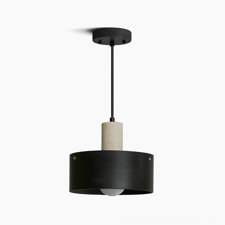 Black and beige Tako pendant lamp variant showing high-contrast contemporary color option