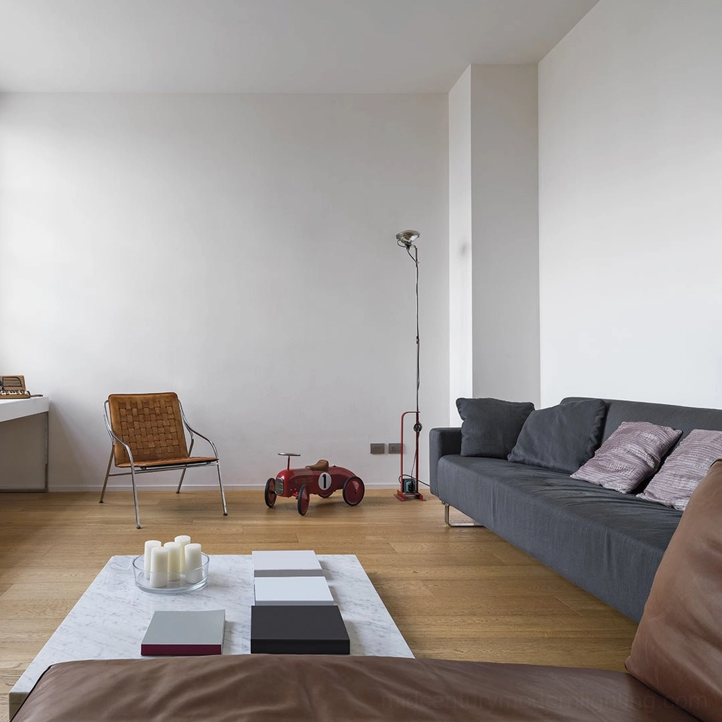 Toio floor lamp color comparison black white red finishes available