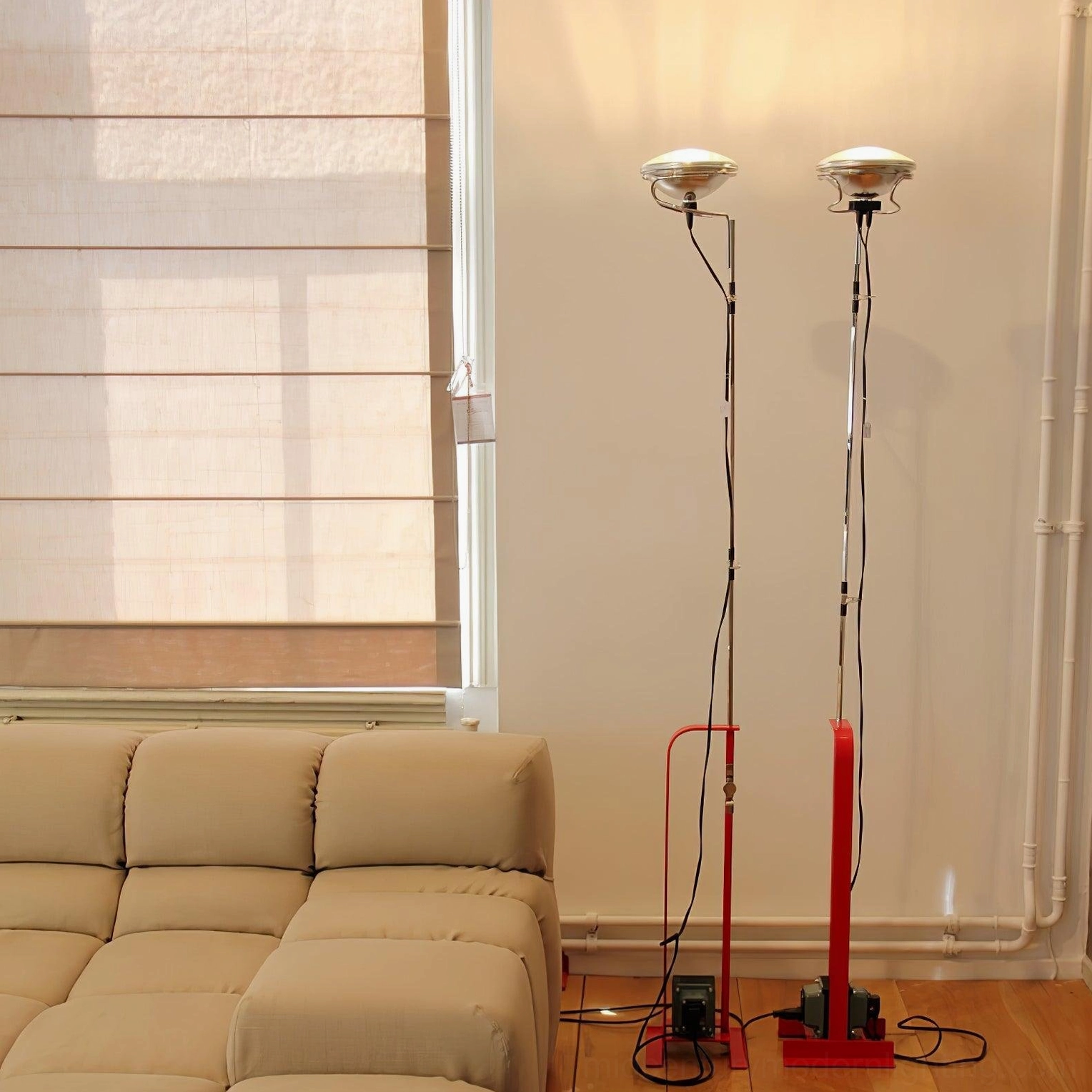 Toio floor lamp in home office study ambient accent lighting