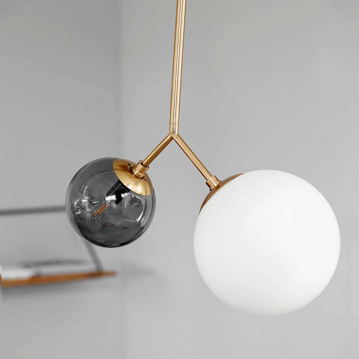 Twis asymmetric pendant light artistic product photography showcasing contemporary design aesthetic