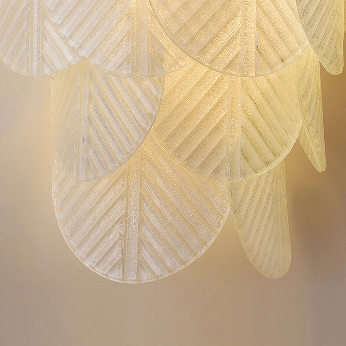 Verbier gold leaf wall sconce modern mid-century design fixture architectural detail