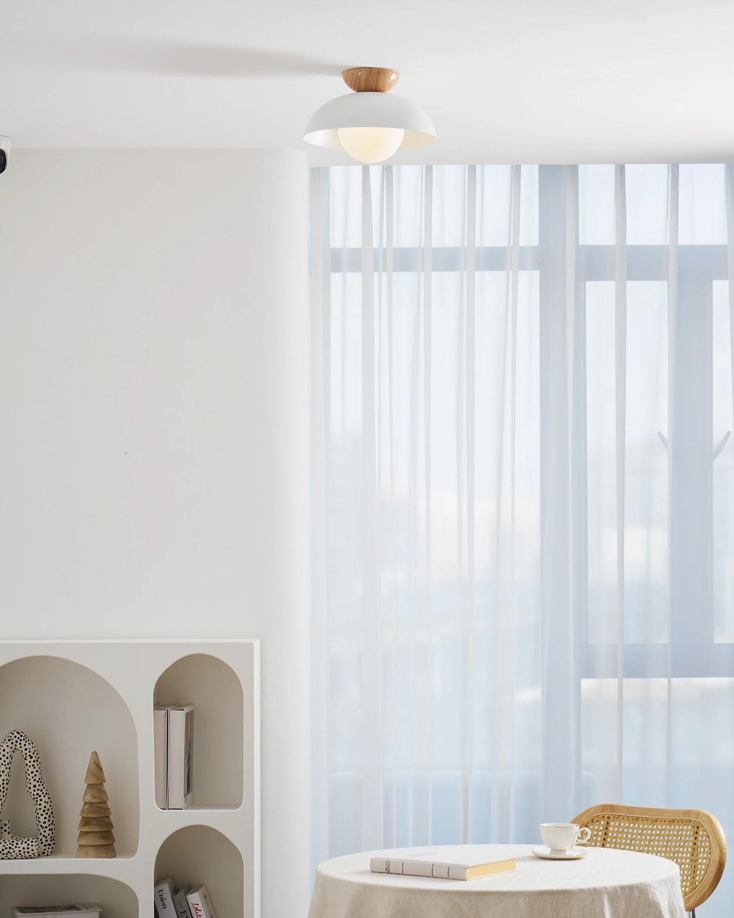 Volo sloped ceiling lamp - engineered for angled architectural ceilings, installation detail