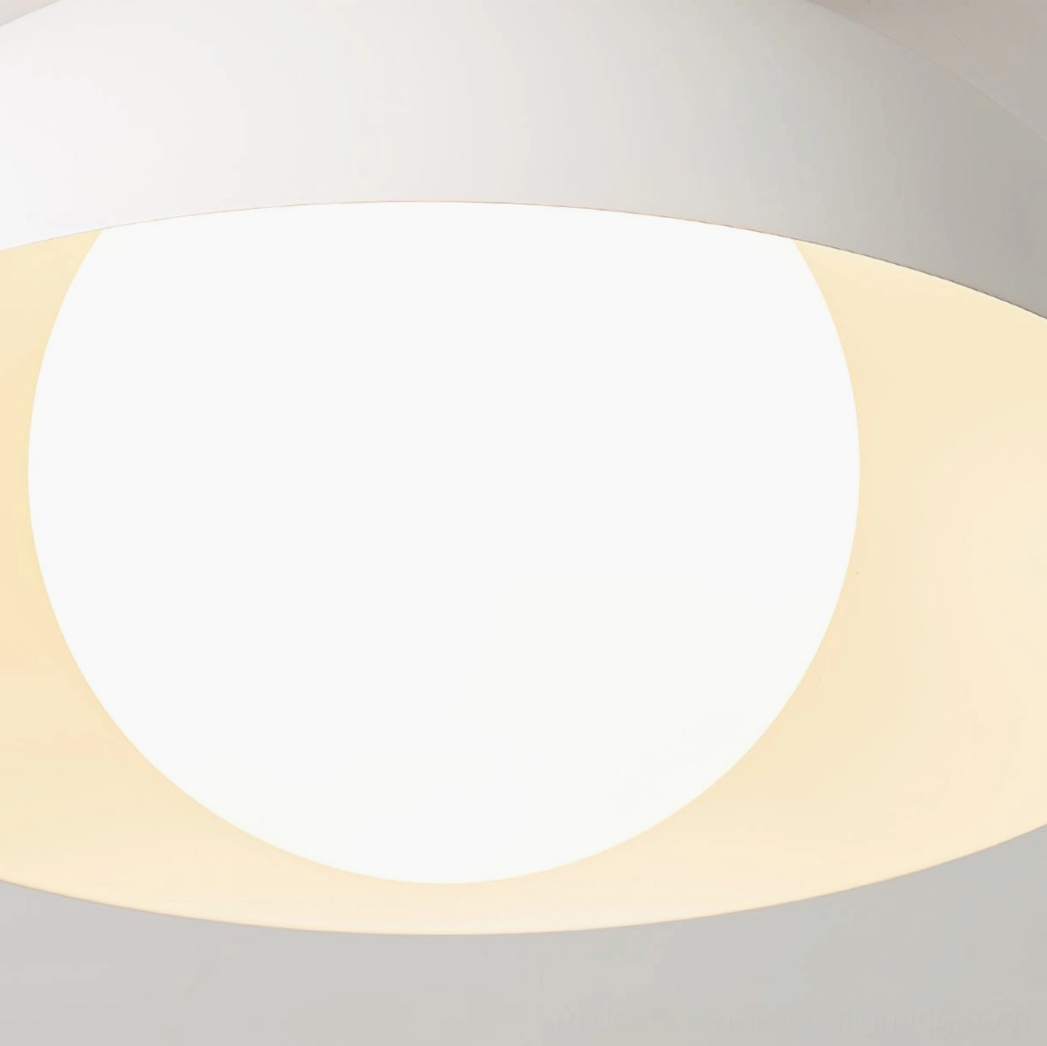 Volo sculptural ceiling fixture - installation in vaulted room, architectural integration