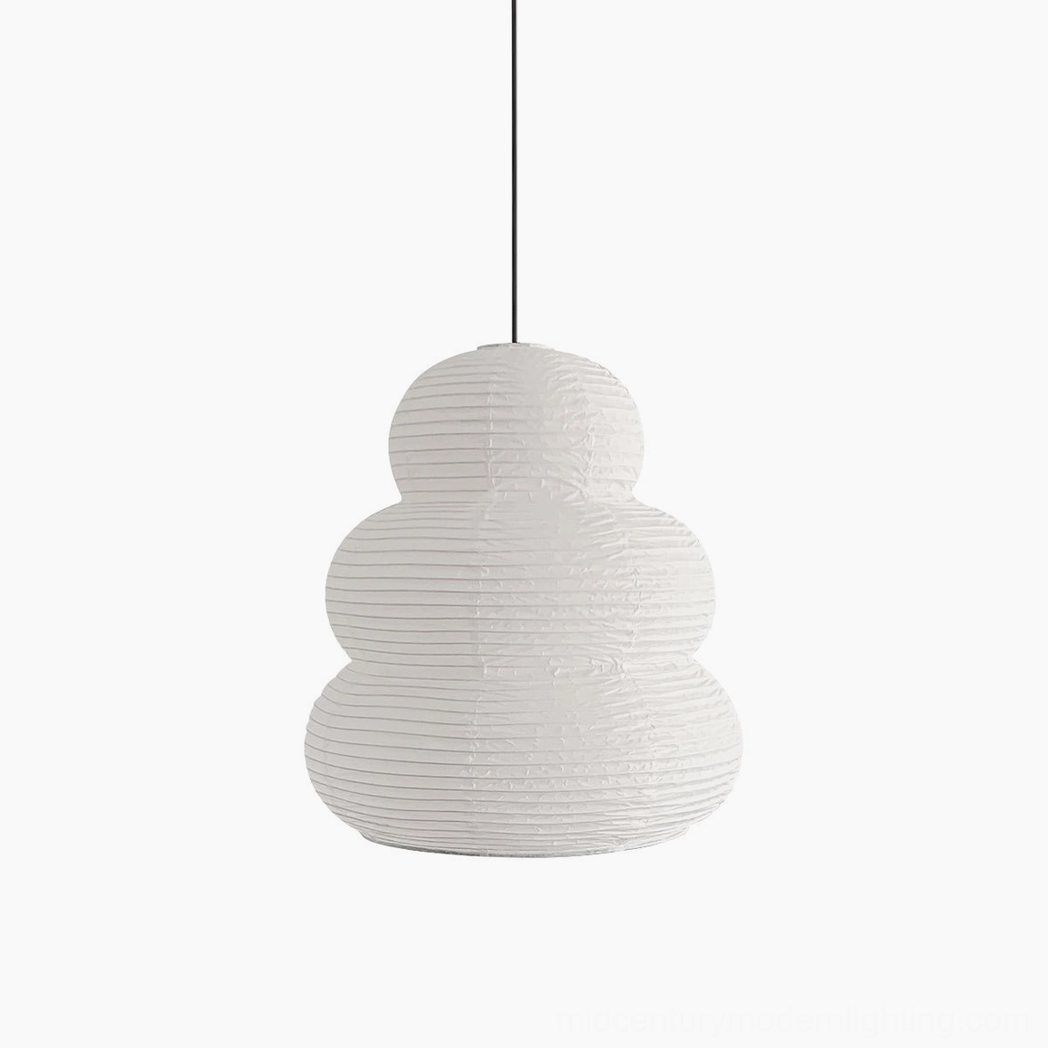 Washi 24N handcrafted pendant light showcasing Japanese wabi-sabi aesthetic and natural material authenticity