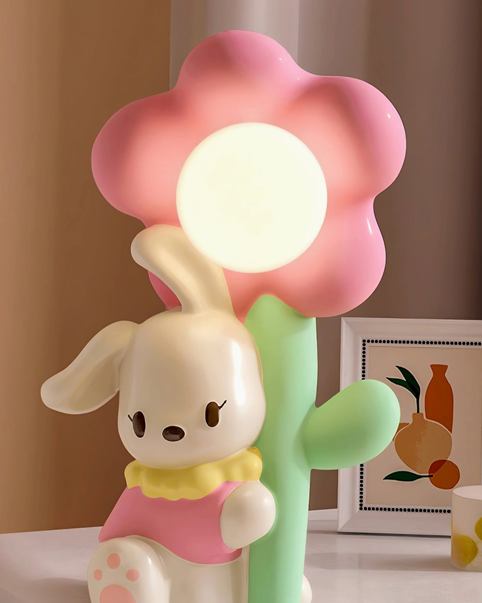 Modern Bunny Table Lamp detail shot highlighting craftsmanship and product quality