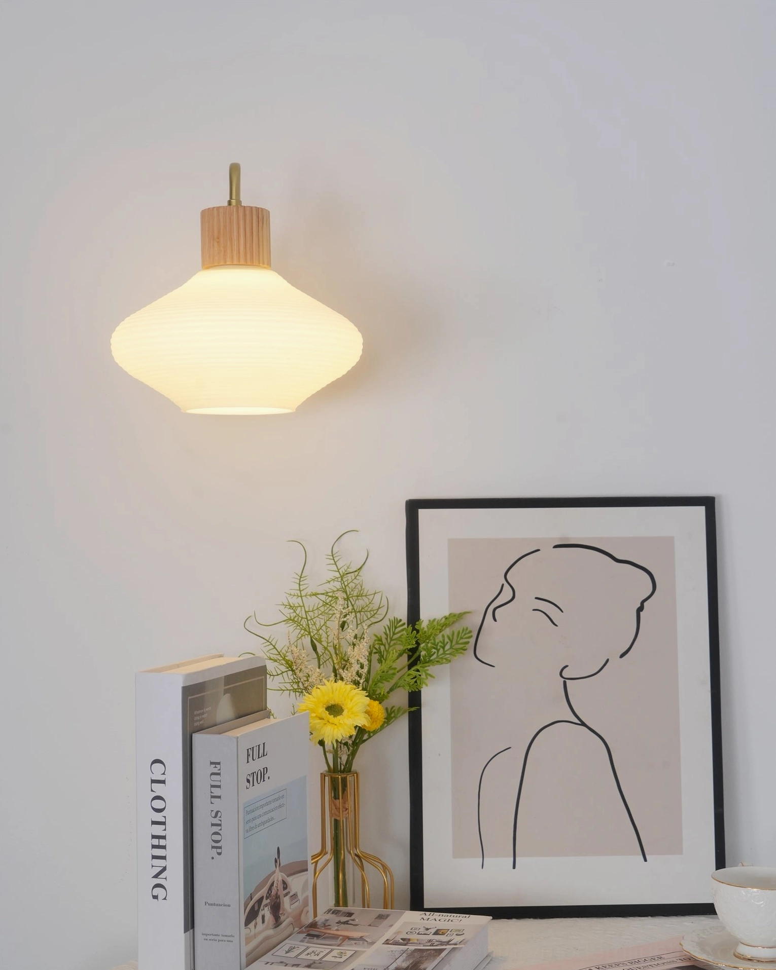 Wohlert minimalist wall sconce for contemporary Scandinavian interior design