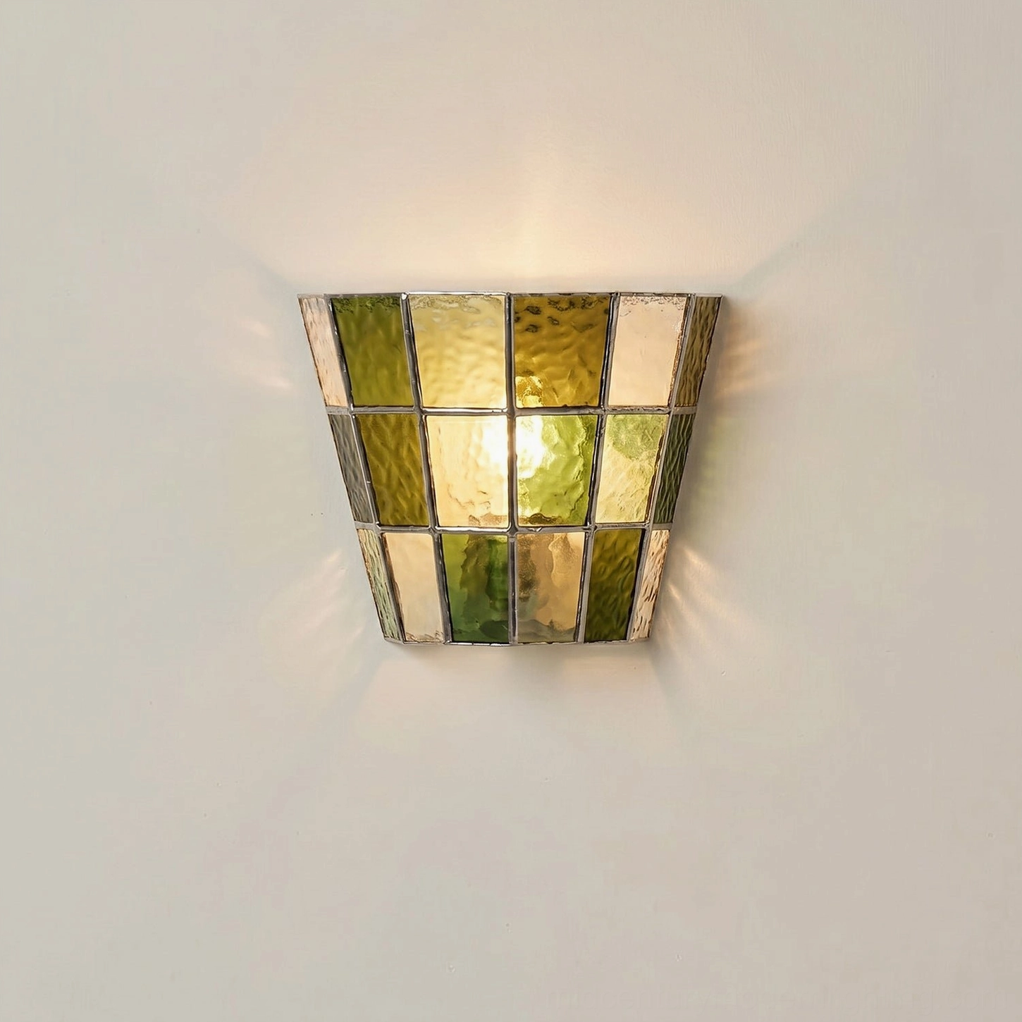 Zola smoky gray glass wall sconce neutral colorway fixture side profile
